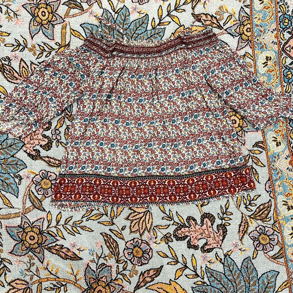 Jolt boho floral print top. Off the shoulder